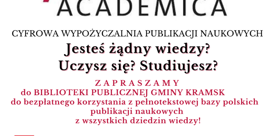 ACADEMICA W NASZEJ BIBLIOTECE